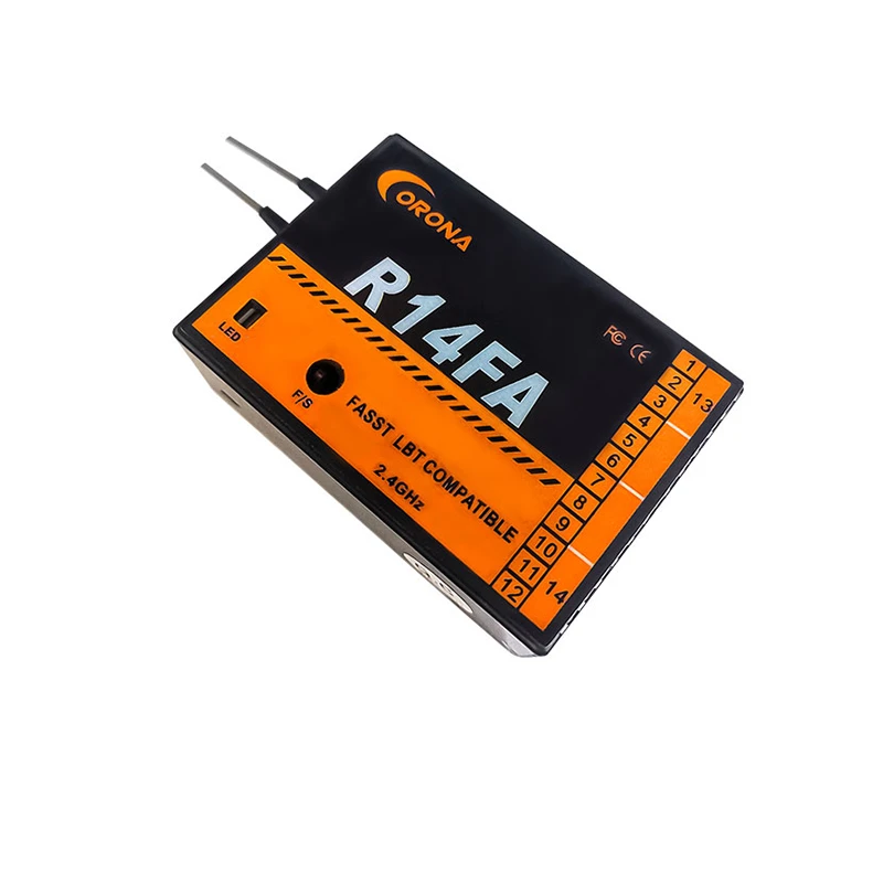 

R14FA FASST Compatible 2.4Ghz 14Ch Receiver For FUTABA Transmitter 12FG