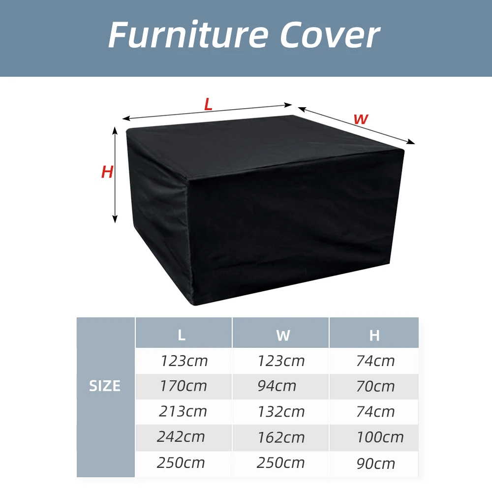 Открытый 5 размеров мебель диван крышка водонепроницаемый пыленепроницаемый
