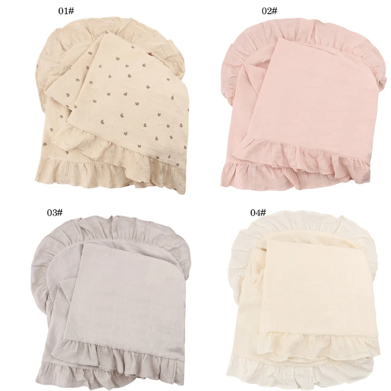 

140x140cm Baby Muslin Receiving Blanket Soft Cotton Swaddle Wrap Print Sleeping Bag Infants Bath Towel Stroller Cover Blanket