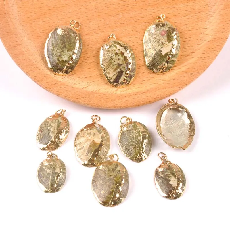 5 шт. позолоченные ракушки для сережек TRS0342|Ракушки и морские звезды| |