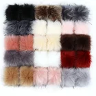 Помпоны из искусственного меха енота, 81012 см, 1 шт.