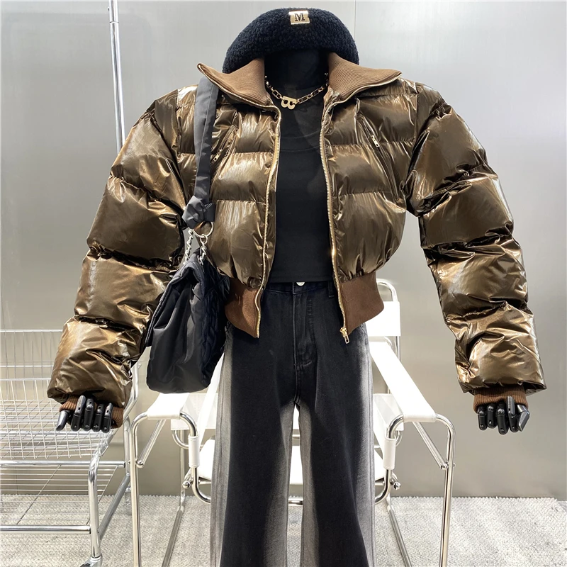 

Новый фирменный оригинальный дизайн 2021 яркий матовый Короткий воротник-стойка закрывающий талию хлопковый костюм универсальная куртка в и...
