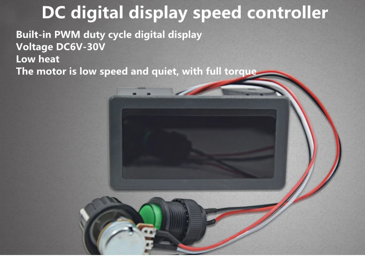 

6V12V24V 8A DC Motor Digital Display Speed Contoller 60W Micro Motor Variable Speed Switch DC Controller