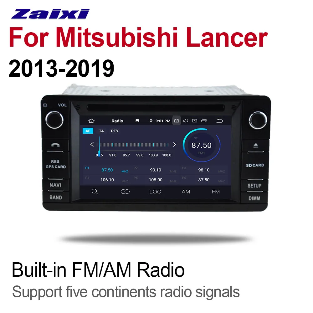 Для Mitsubishi Lancer 2013 ~ 2019 Аксессуары Автомобильное радио GPS-навигация Мультимедийный плеер Стерео Авто Видео Аудио HD Экран.