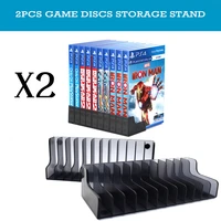 2pcs PS4 Slim Pro Game Discs Storage Stand Games Holder Bracket for Sony Playstation Play Station Accessories