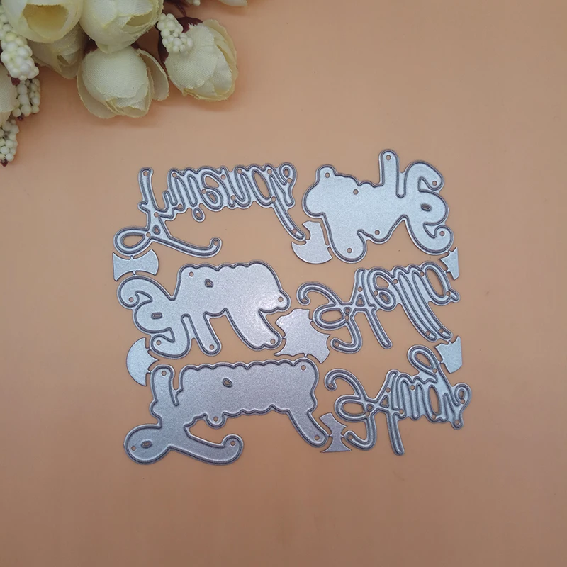Friend Hello Hugs Sentiment Cutting Dies Cutter Knife Mould Scrapbooking Metal Embossing Stamps and die for Card Making DIY | Дом и сад