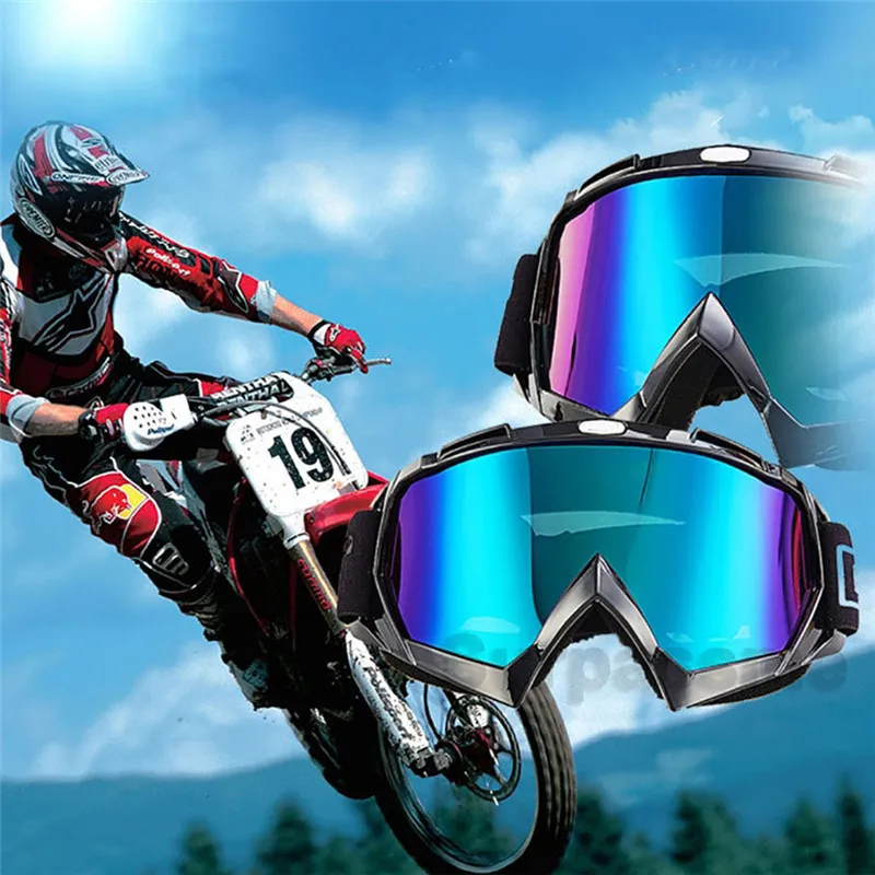 Очки для мотокросса пылезащитные ветрозащитные с регулируемым ремешком удобные