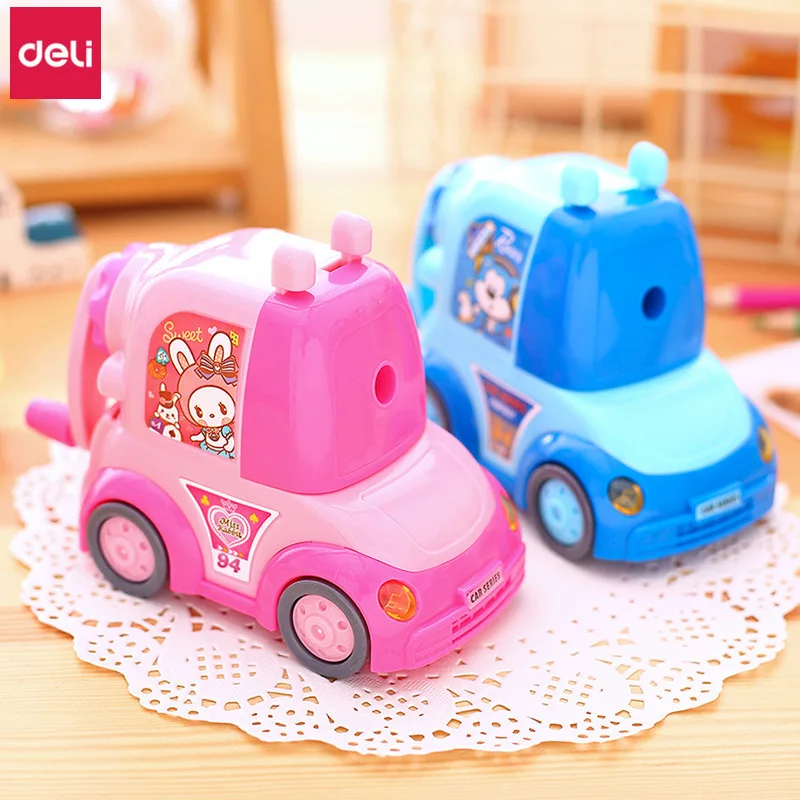 

Deli точилка для карандаша ручная 5 шт. Милая мультяшная Автомобильная точилка для карандашей школьные и офисные канцелярские товары Kawaii Пода...