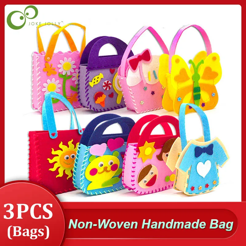 3 шт. сумка ручной работы из нетканого материала ручная работа детская игрушка