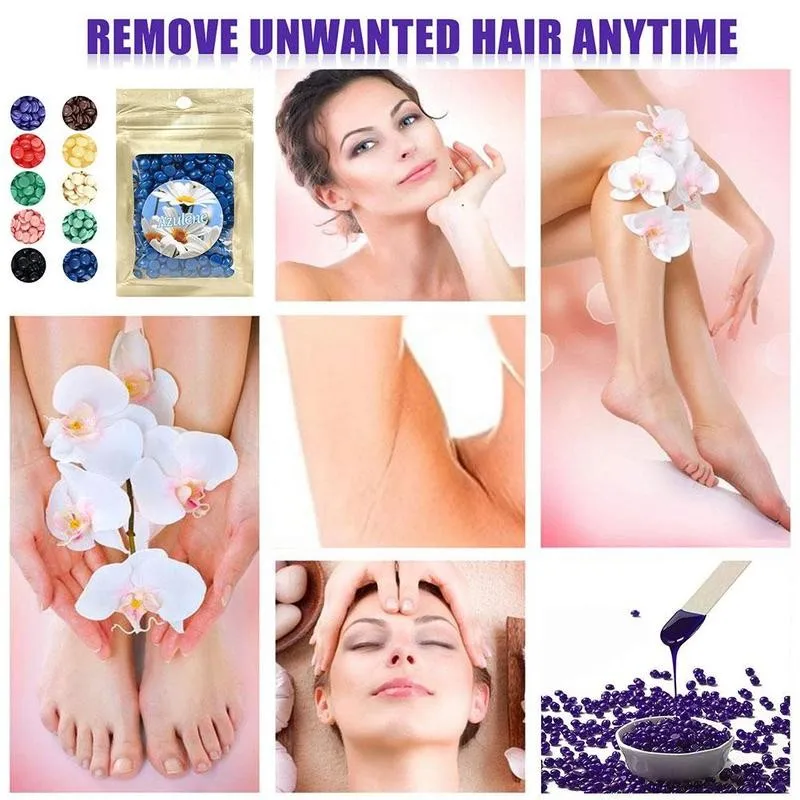 

25g / 50g Bag Of Paper-free Depilatory Wax Beans Beeswax Wax Treatment Depilatory Tools For Whole Body Tablets Cleaning K0B3