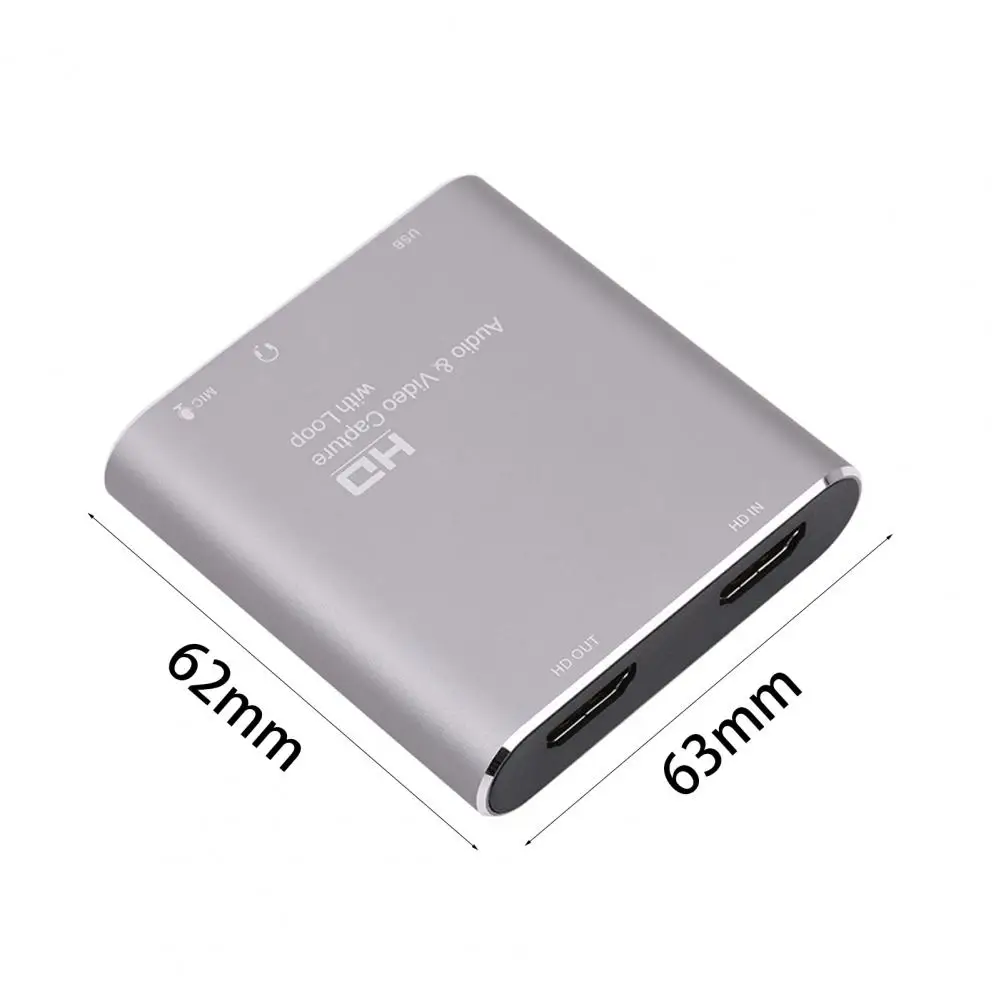 

Multifunctional USB3.0 Video Capture Card with Microphone Interface and Loop-through Output Audio for Office