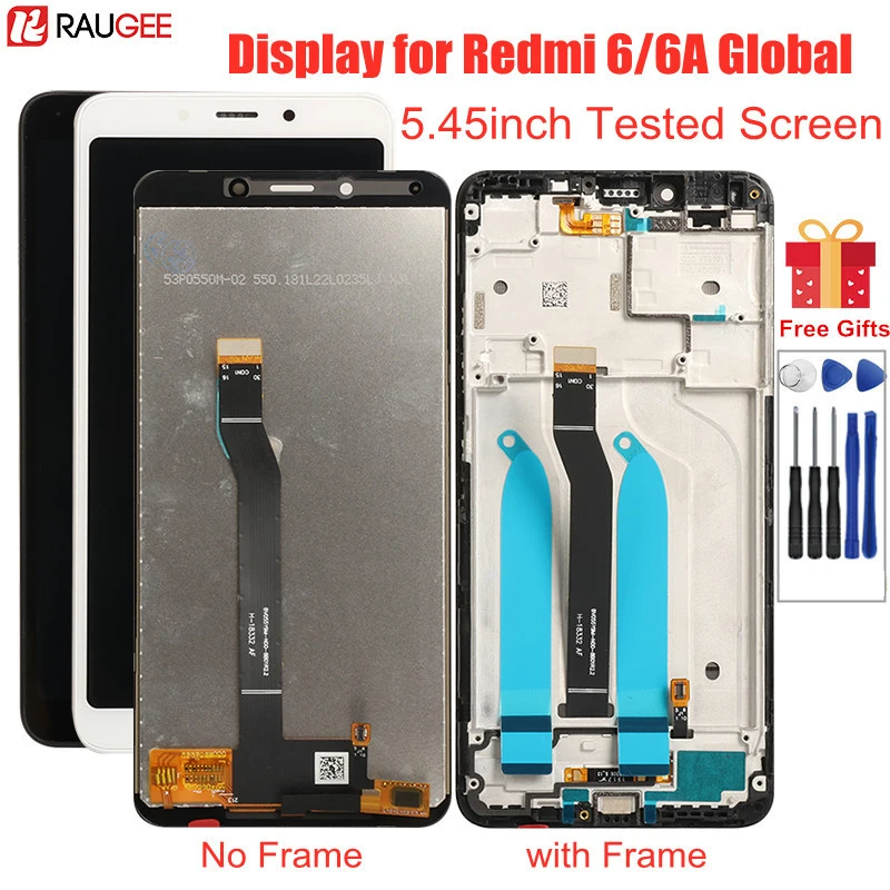 ЖК-дисплей с рамкой для Redmi 6 6a сменный ЖК-экран сенсорным экраном 5 45 дюйма Xiaomi 6A A