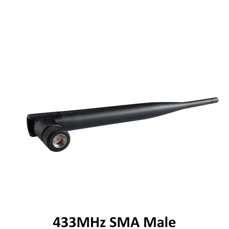 GRANDWISDOM 5pcs 433mhz antenna 5dbi sma male lora antene pbx iot module lorawan signal receiver antena high gain