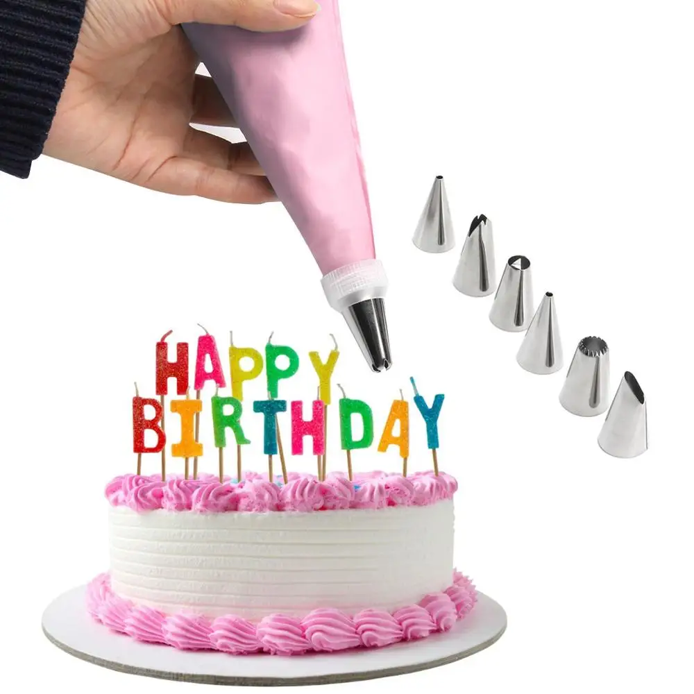 8 шт./компл. Набор насадок для Украшения Торта Глазурь трубопровод Крем