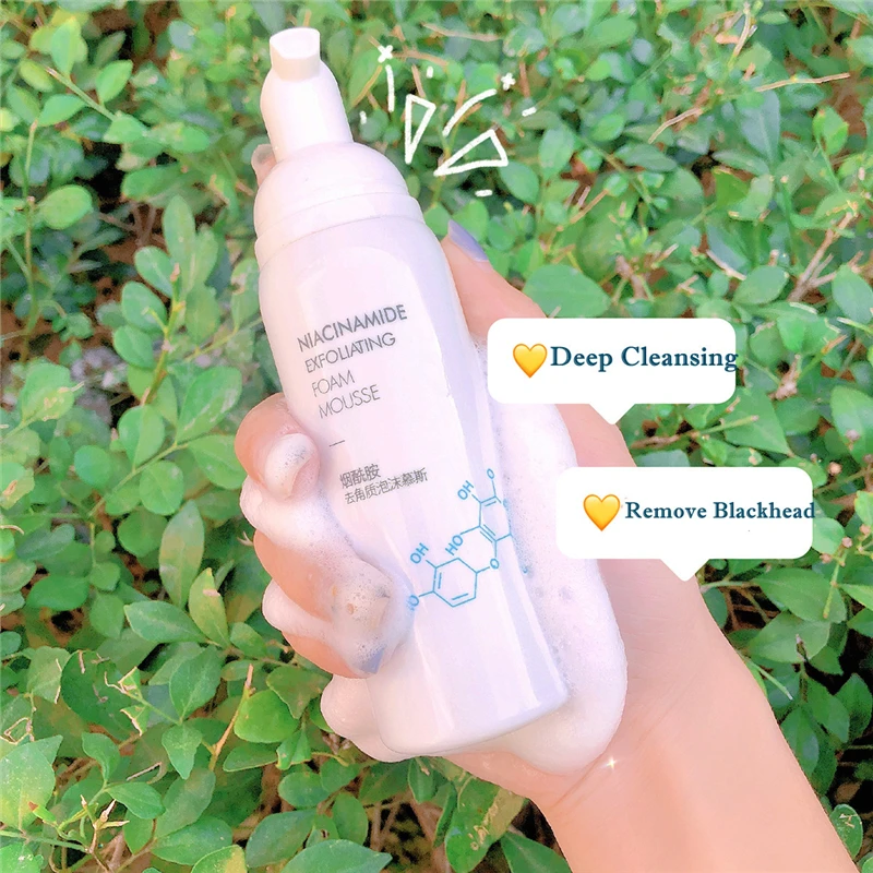 Niacinamide Отшелушивающий Пенящийся мусс пилинг гель глубокое очищение увлажняющее