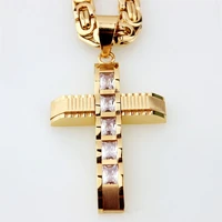 mens cross pendant christian curved cross necklace pendants encrusted with crystal only pendants do not contain chains jewelry