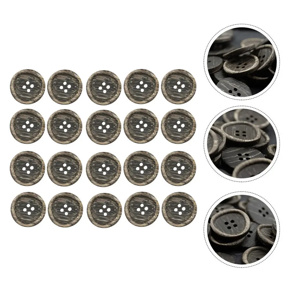 

40pcs Trendy Clothes Buckles Delicate DIY Accessories 4 Holes Clothing Buttons