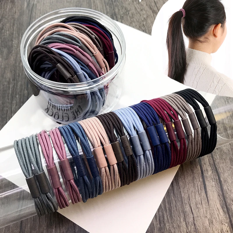 

10PCS/Set Girls Nylon Elastic Hair Bands Candy Colors Rubber Band Children Headband Scrunchie Fashion Hair Accessories For Hair