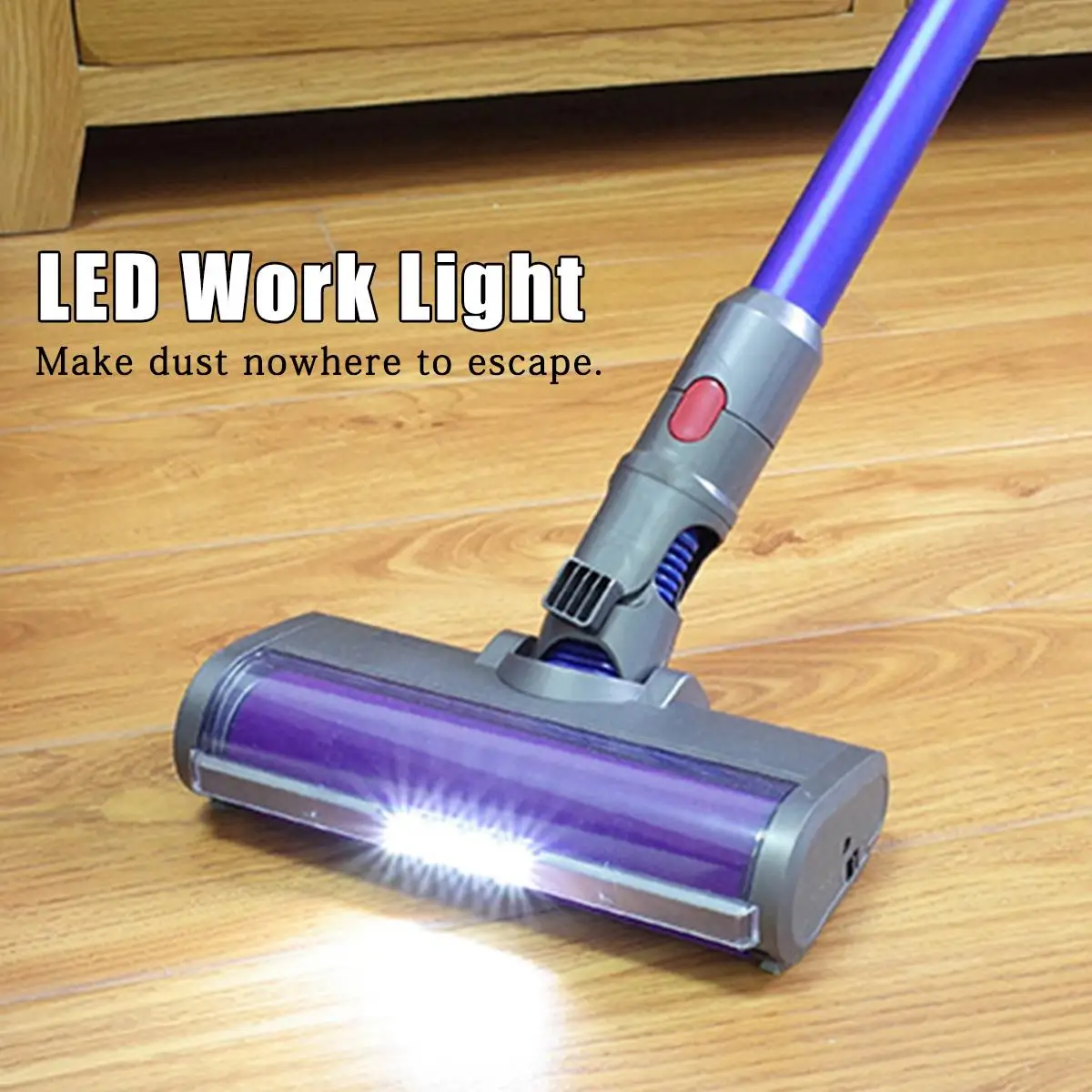 С светодиодный светильник пушистый роликовая щетка на расширение стержня