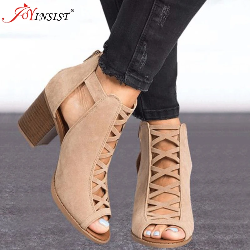 2022 Summer Sexy Toe Thick Bottom Ladies Sandals Foreign Trade 43 Yards Women's Shoes