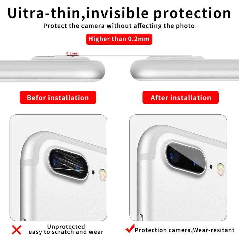 Закаленное стекло 9D для задней камеры Премиум Защитная пленка iPhone 11 Pro Max X XR XS MAX 7 8