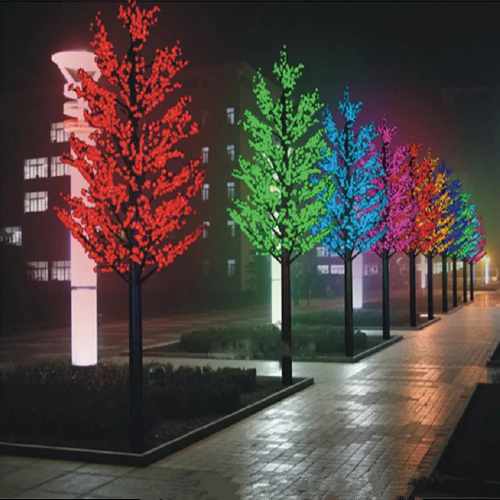 Уличная искусственная Рождественская елка высотой 2 м 1150 футов светодиодная