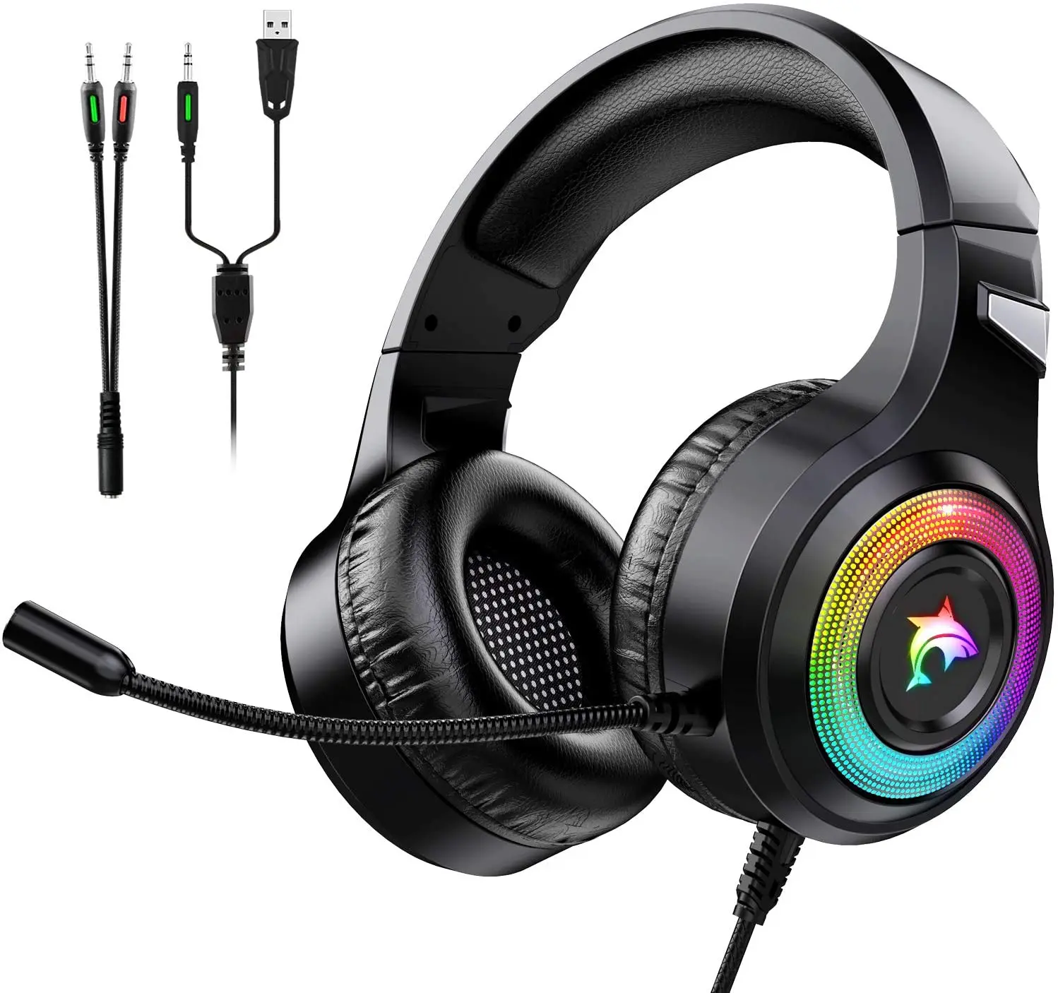 

Gaming Headset Wired Gaming Headphones Hi-Fi Stereo Earphones 7.1 Surround sound PC Earphones Noise reduction Earbuds For Gamers