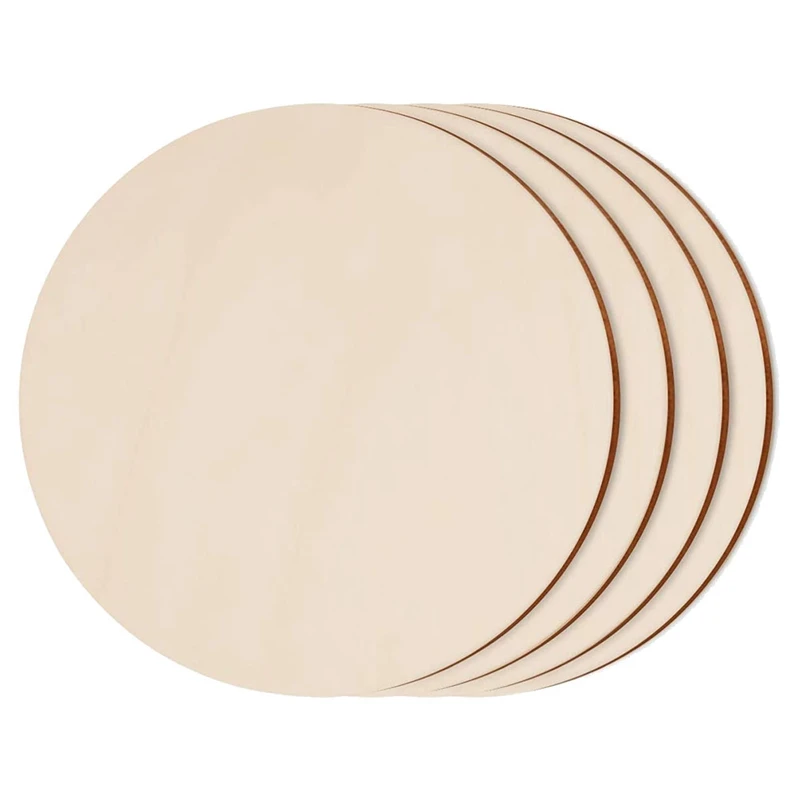 

Round Wood Discs for Crafts,4 Pack 14 Inch Wood Circles Unfinished Wood Plaque for Crafts,Door Hanger,Door Design CNIM Hot