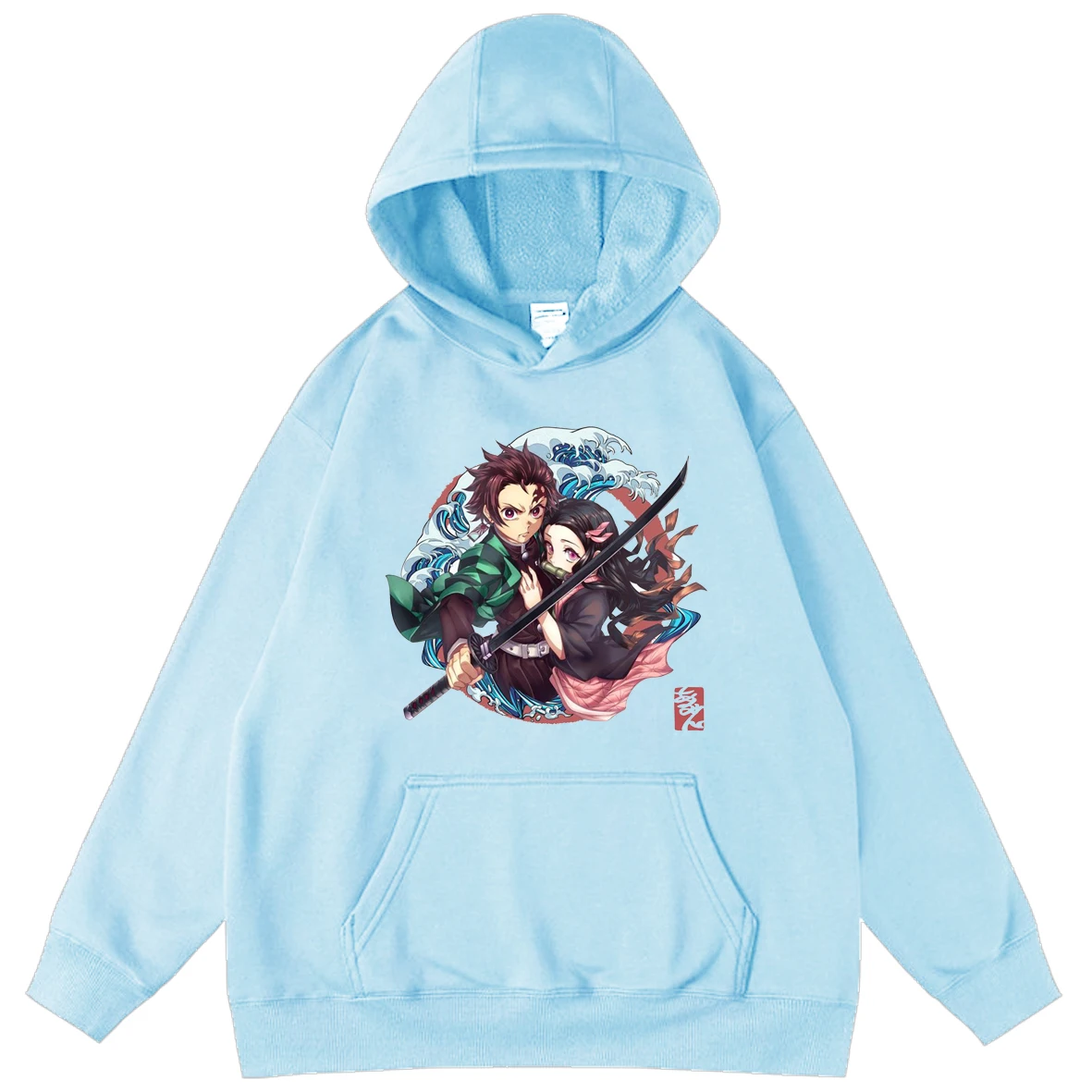 

Harajuku Anime Demon Slayer Kimetsu No Yaiba Printing Mens Sweatshirt Boy Pullover Hoodie Men's Hooded Streetwear Hoodies Tops