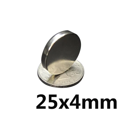 Мощные магниты 25x4, постоянный Круглый Магнит 25x4 мм, суперсильный неодимовый магнит для холодильника, 2/5/10/20 шт.