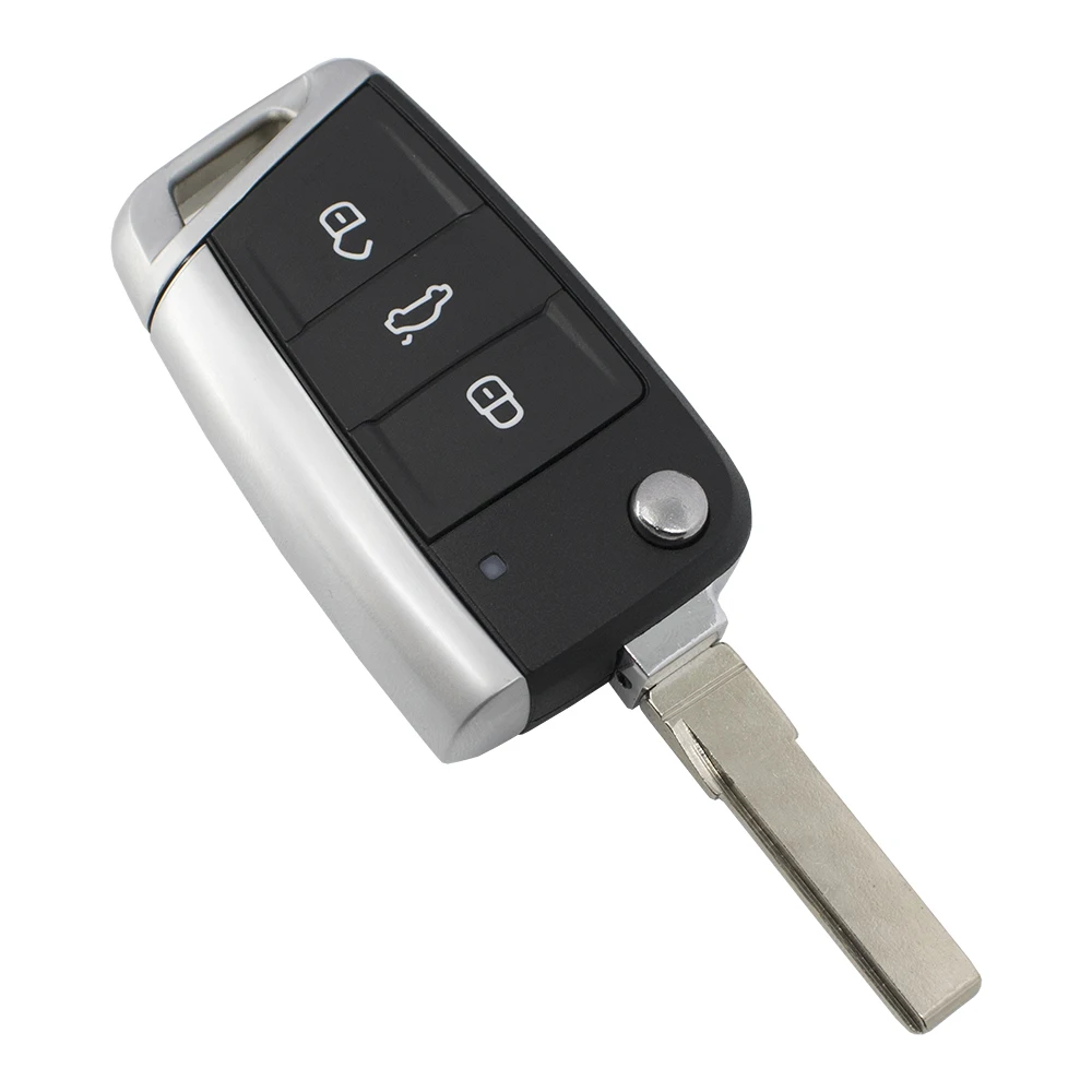Запасной чехол WhatsKey для VW Golf 7 4 5 Passat b5 b6 polo Touran сиденье Jetta Skoda складной с 3 кнопками