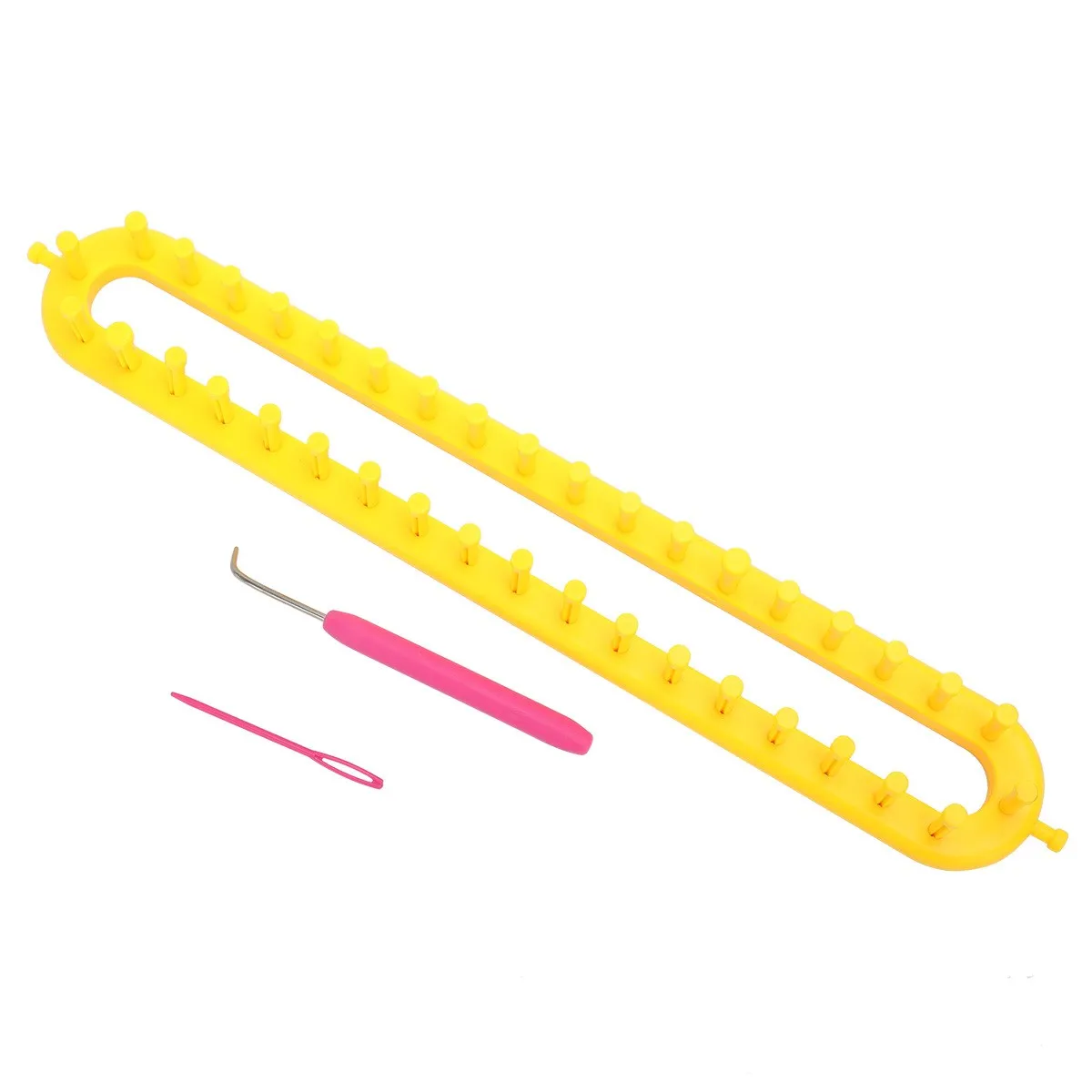 3pcs/Set Random Color Weaving Loom Knitting Kit Plastic Pompom Sock Hat Scarf Scarves Maker Long Handle DIY Tool | Дом и сад