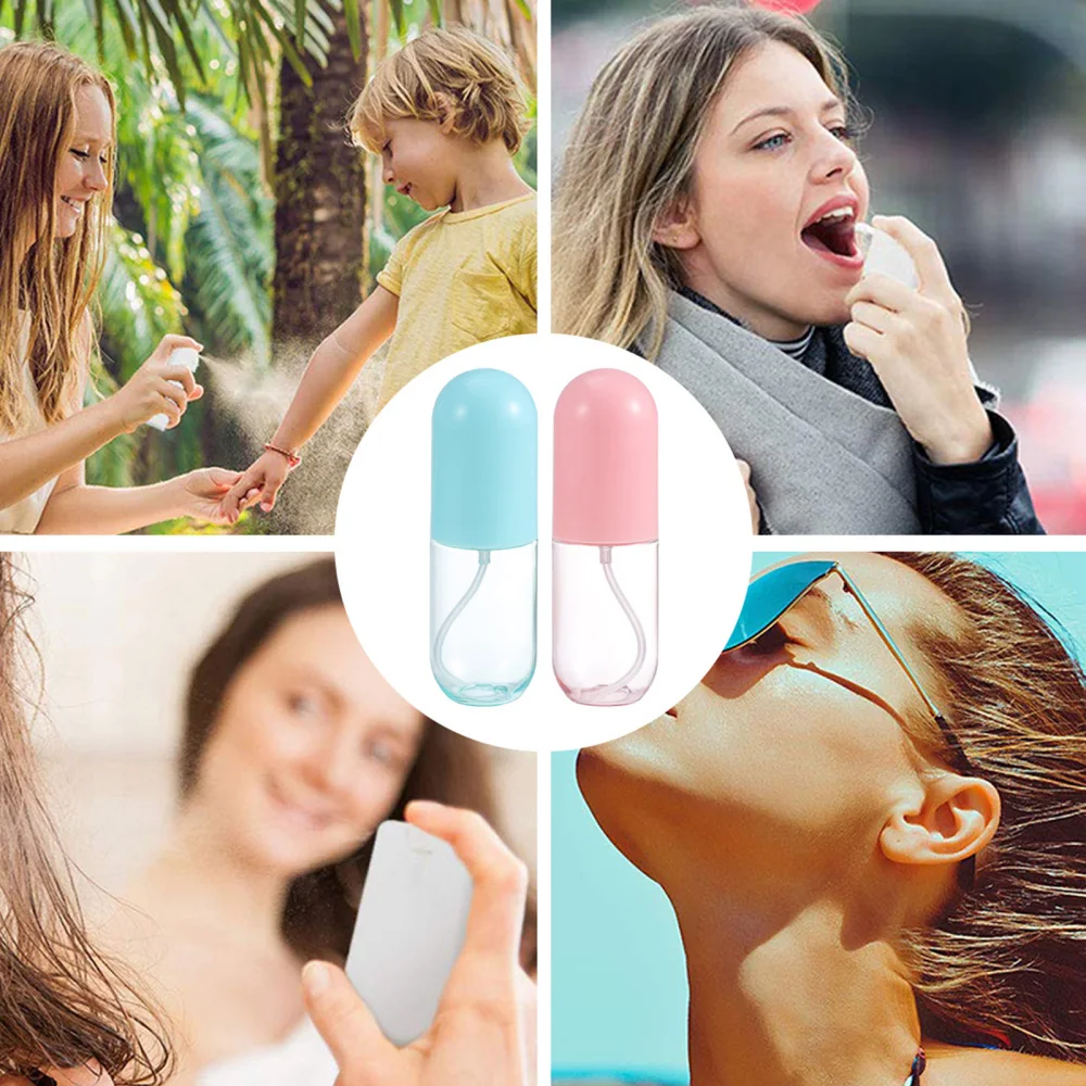 

8pcs 40ml Empty Cosmetic Spray Bottles Transparent Refillable Atomizer Bottles