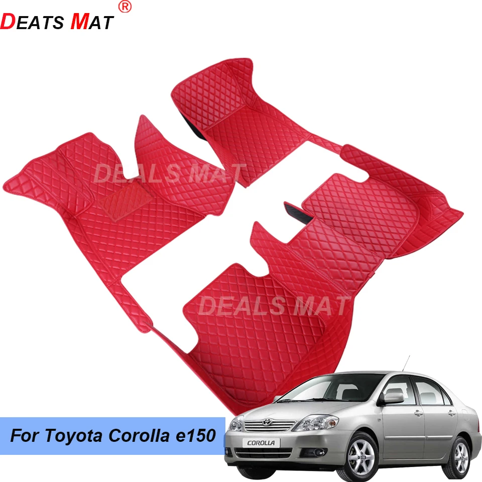 

100% Fit Auto Car Mats With Pockets Floor Carpet Rugs For toyota corolla e150 2007 2008 2009 2010 2011 2012 2013 2014 2015 2016