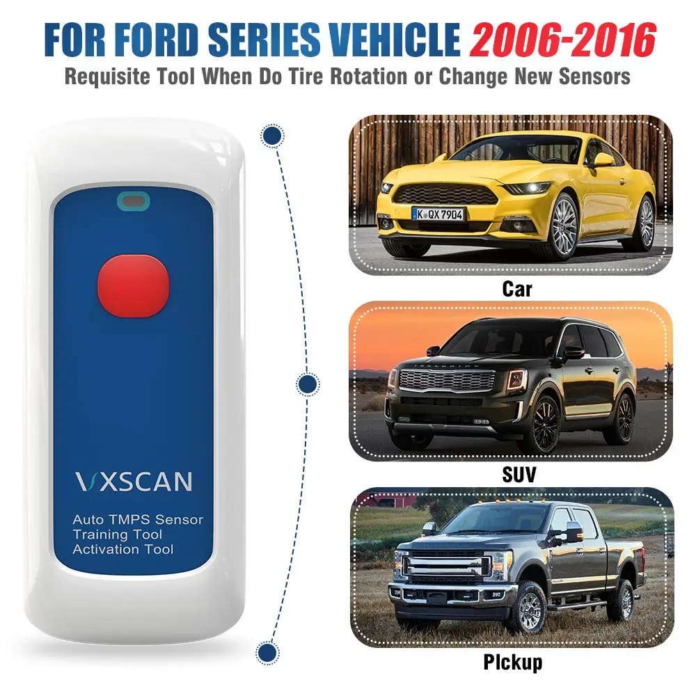 VXSCAN OEM для F-o-rd TPMS датчик тренировочный инструмент-активация программирования давления в шинах