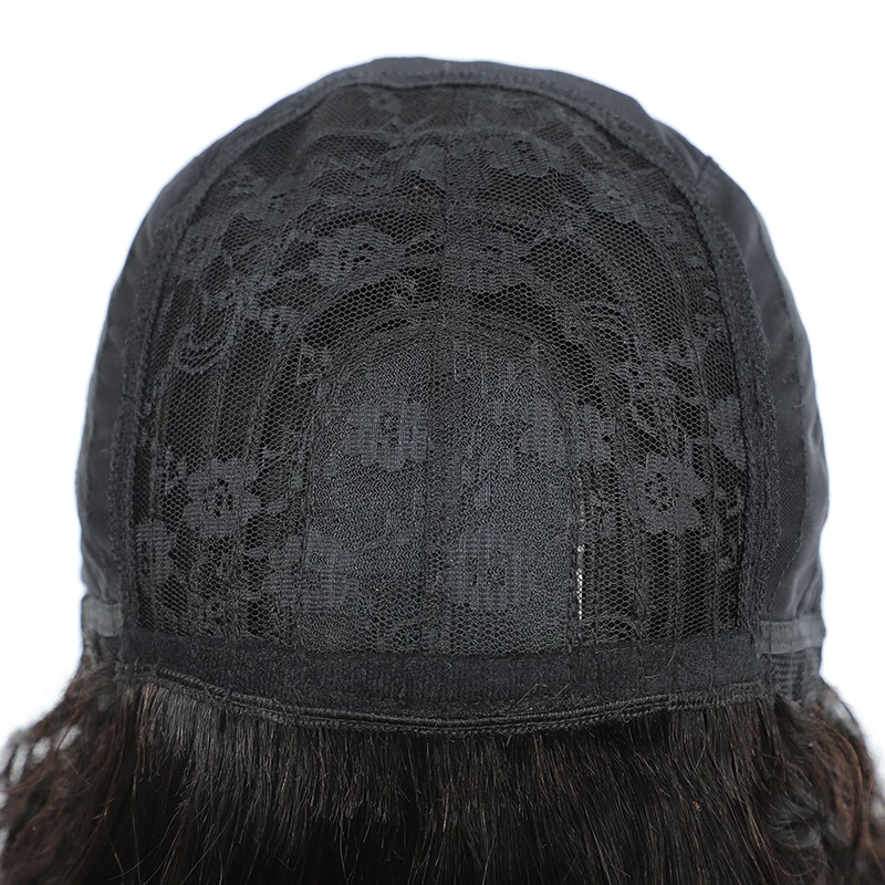 

Body Wave Brazilian Natural Human Hair Wigs With Bangs IJOY Brown Full Machine Made Wig For Black Women Non-Remy Body Wave Wigs