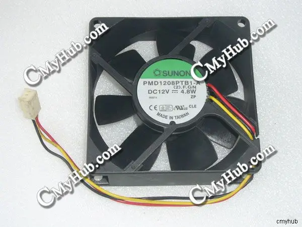 Для SUNON PMD1208PTB1-A (2).F.GN 12 В постоянного тока 4 8 Вт 8025 см 80 мм 80x80x25 3-контактный
