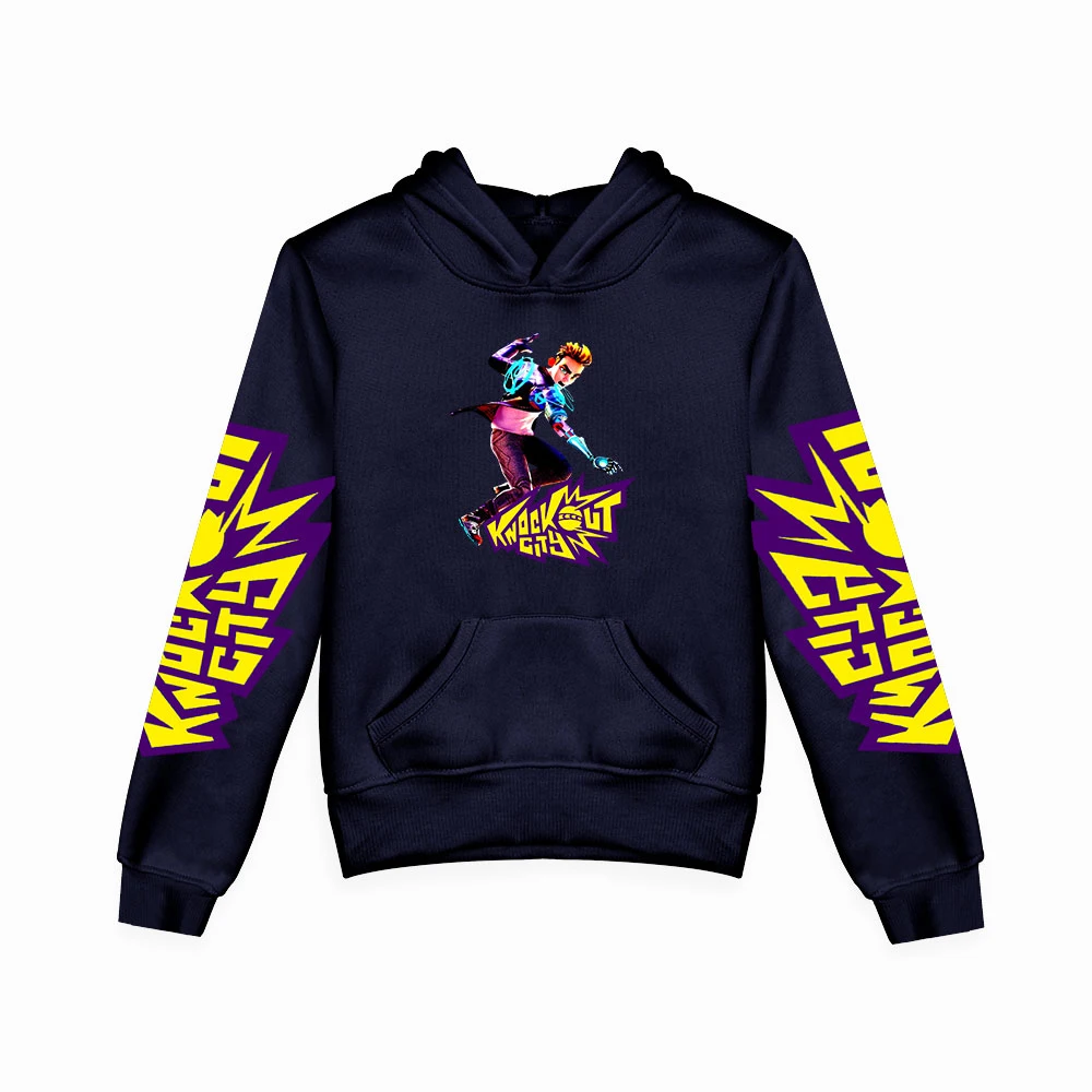 

Knockout City Hoodie Children's Tracksuit Long Sleeve Girl Boy's Pullover Harajuku Streetwear 2021 Pop Game Kids Clothes
