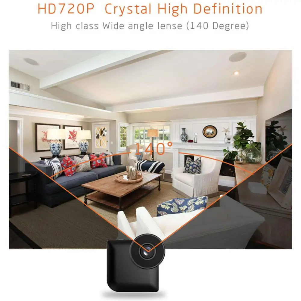 Мини камера Camsoy C3 Body мини с функцией ночного видения Wi Fi IP HD|Компактные