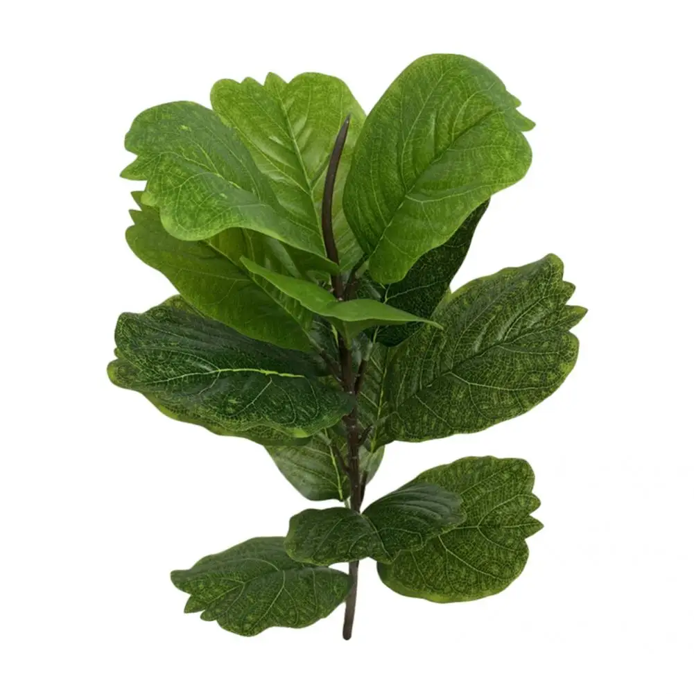 

Faux Silk Flower 1 Pc Colorful Easy to Maintain Artificial Leaf Delicate Simulation Plant No Withering for Office
