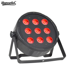 Led Par Light s высокое качество 9X12W светодиодный Par-прожектор Rgbw 4 в 1 цвета настенный светильник для диджея с управлением Dmx, плоский светодиодный светильник для дискотеки