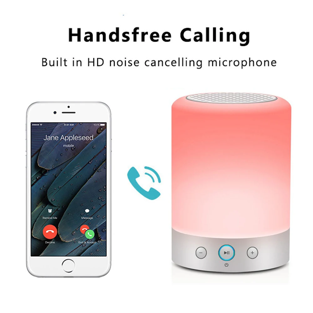 L7 умный светильник Портативный Bluetooth Динамик Беспроводной стерео сенсорный