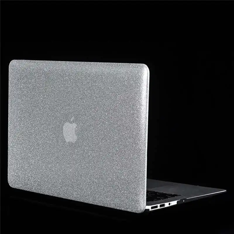 Silver Роскошный блестящий чехол для Macbook New Air 13 A1932, чехол для ноутбука из блестящего ПВХ для Macbook Air 13 A1932, блестящий чехол - Цвет: Silver