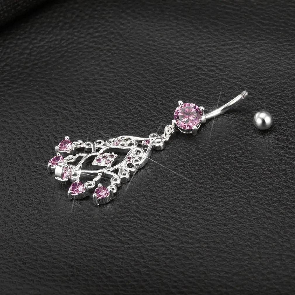 P0049 персидский стиль изысканное кольцо в пупок из циркония модное женское для