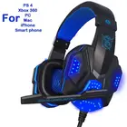 Проводная игровая гарнитура, наушники для PS4, Xbox One, Nintendo Switch, IPad, ПК, гарнитура с микрофоном, складные регулируемые наушники