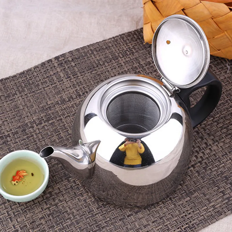 Чайник с плоским дном чайник из нержавеющей стали утолщение для индукционной