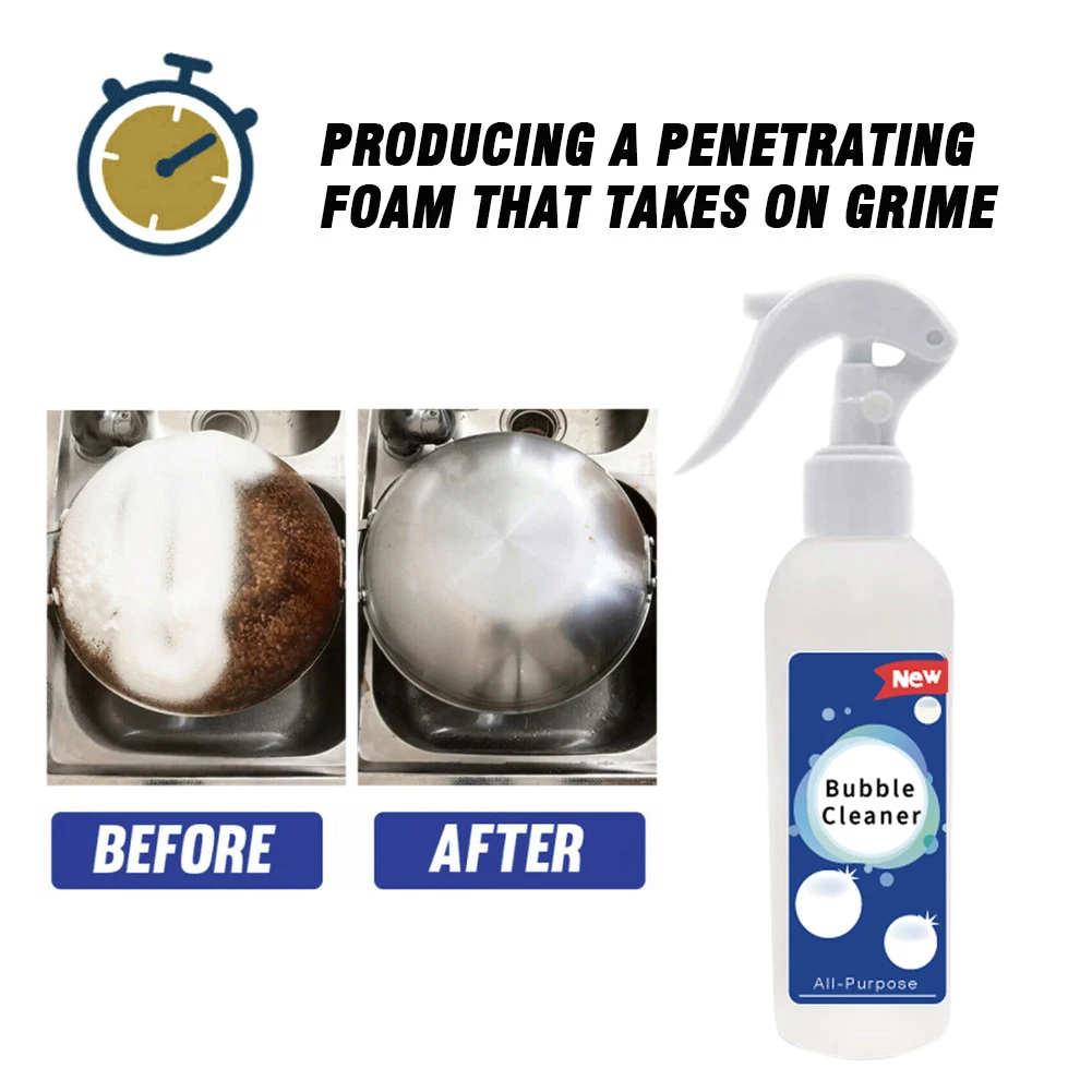 100ml Kitchen Cleaner Grease Oil Remover Multi-Purpose Bubble Cleaning Detergent Household Liquid Tools | Дом и сад