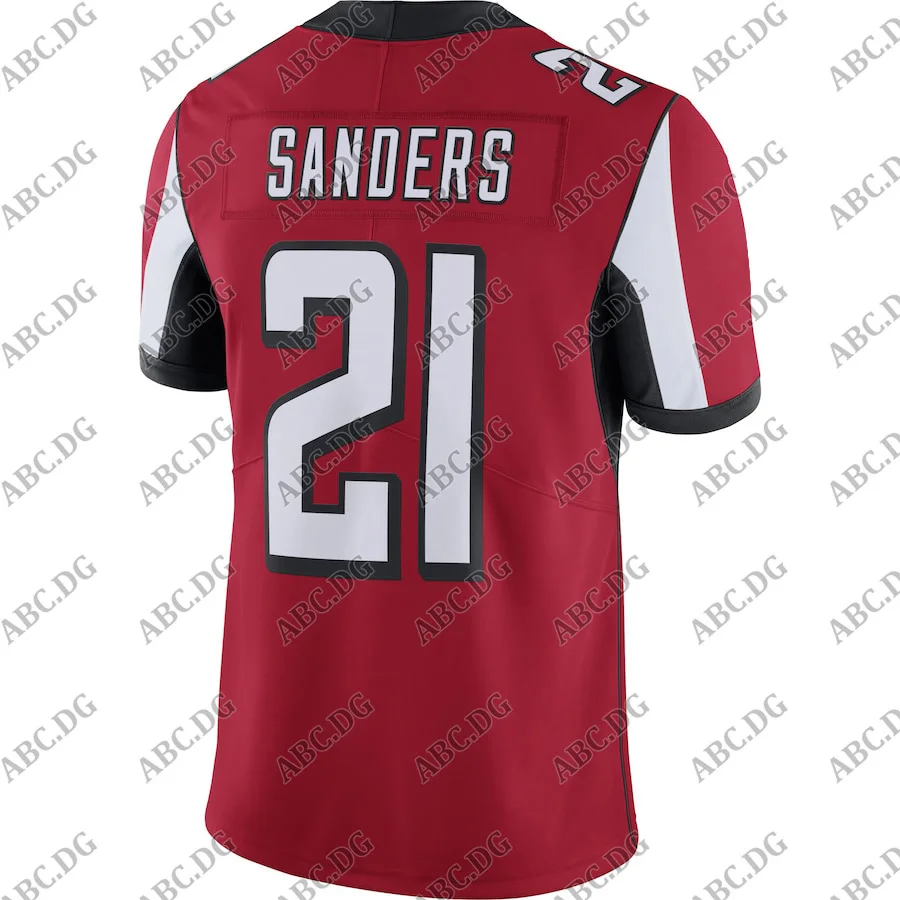 

Customized Stitch American Football Jersey Men Women Kid Youth Atlanta Deion Sanders Red 100 Retired Vapor Limited Jersey