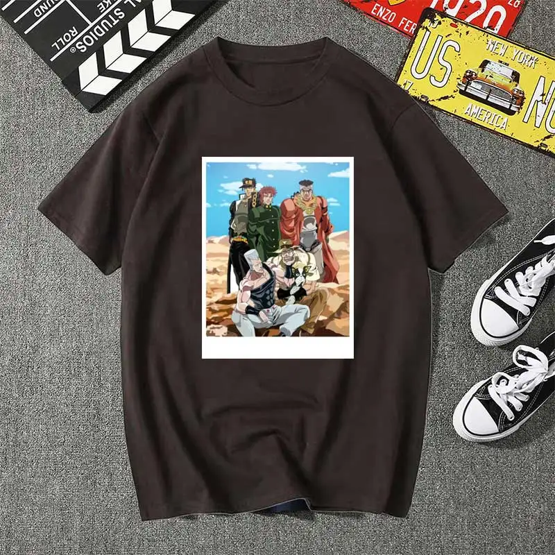 Футболка мужская с принтом Невероятные приключения Джоджо | Мужская одежда
