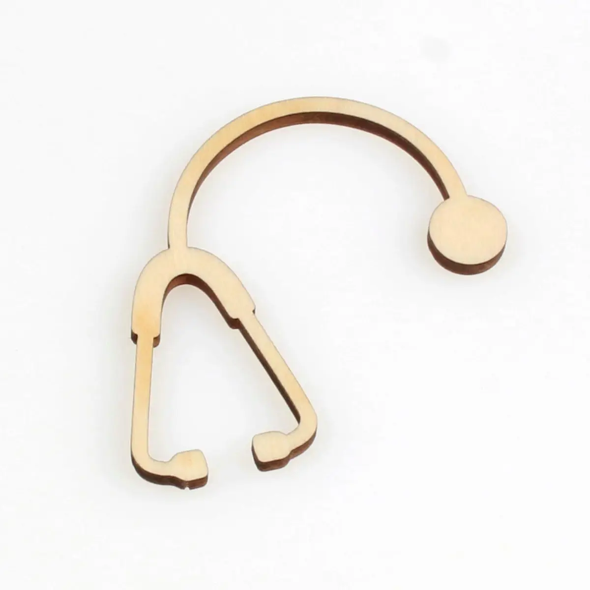 

Stethoscope shape, mascot laser cut, Christmas decorations, silhouette, blank unpainted, 25 pieces, wooden shape (1289)